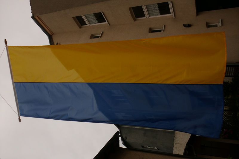 Hissfahne Fahne Flagge Hochformat Groesse 75/150 blau-weiß