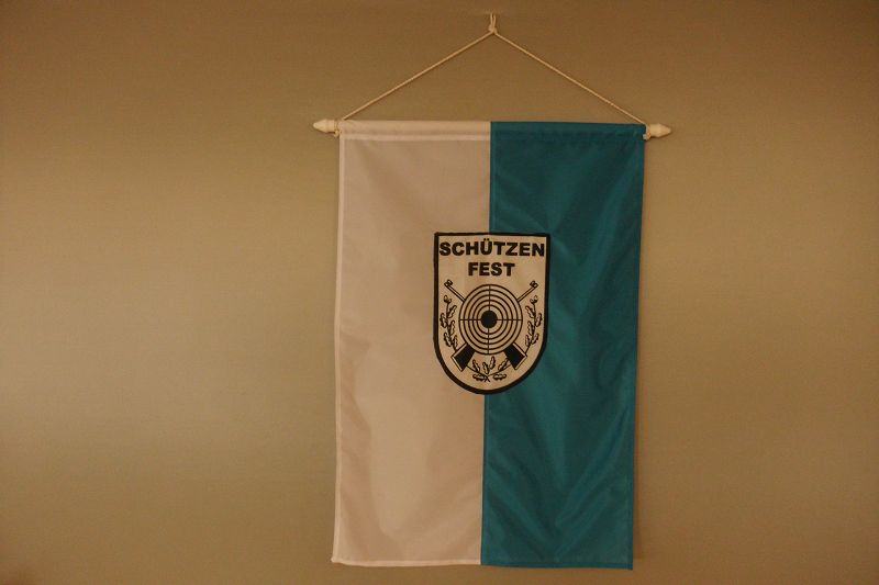 Hissfahne Fahne Flagge Hochformat Groesse 75/150 blau-weiß