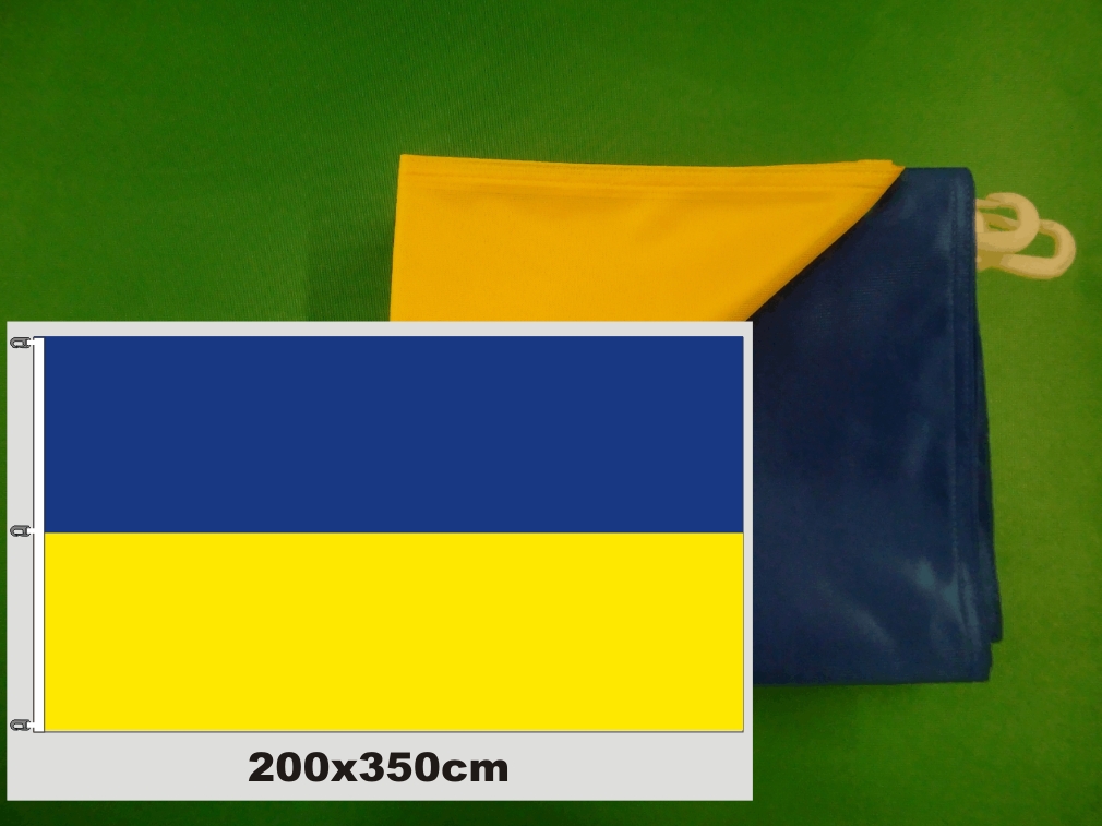 Hissfahne Fahne Flagge Groesse 200/350 blau-gelb