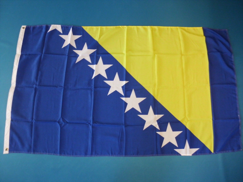 Hissfahne Dekofahne Flagge Groesse 90/150  Bosnien Herzegowina 