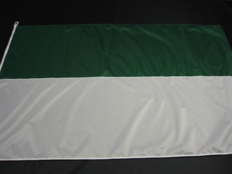 Hissfahne Fahne Flagge Groesse 100/150 dunkelgrün-weiß