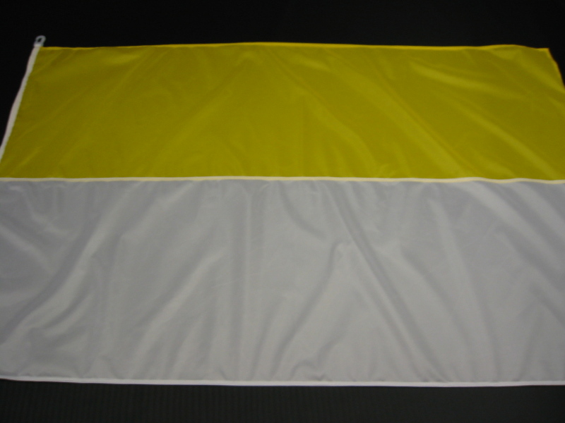Hissfahne Fahne Flagge Groesse 150/250 gelb-weiß