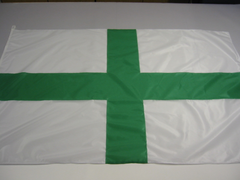 Hissfahne Fahne Flagge Groesse 150/250 Kreuz weiss-grün