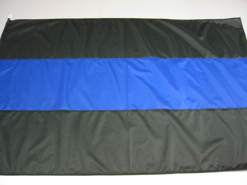 Hissfahne Fahne Flagge Groesse 150/250 schwarz-blau-schwarz 