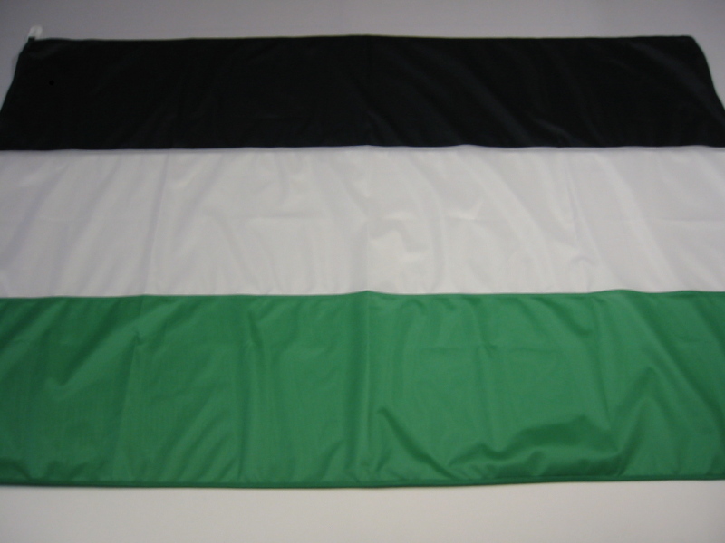 Hissfahne Fahne Flagge Groesse 150/250 schwarz-weiß-grün 
