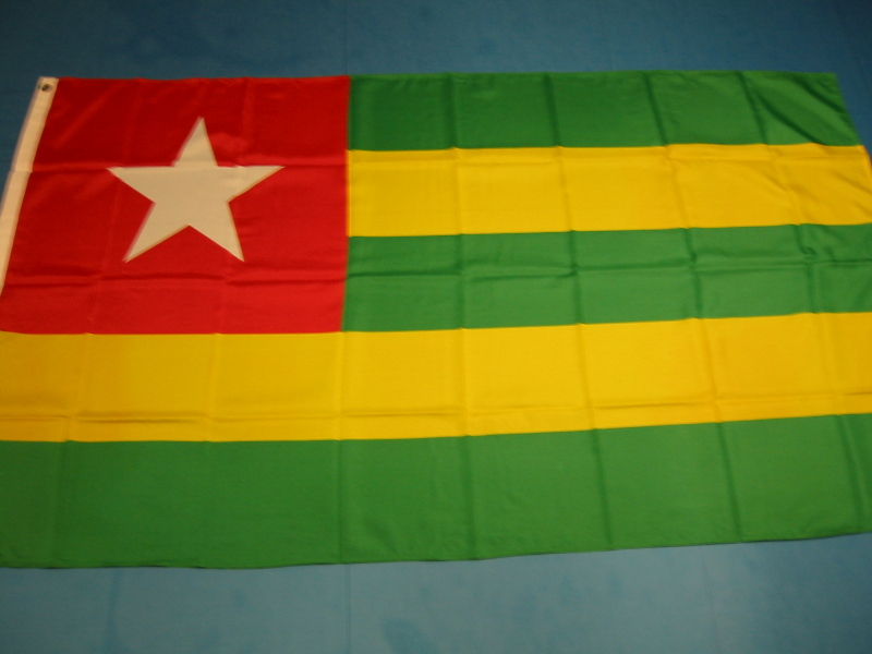 Hissfahne Dekofahne Flagge Groesse 90/150  Togo