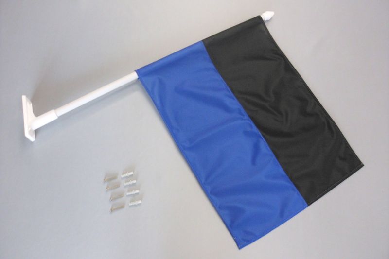 Hissfahne Fahne Flagge Hochformat Groesse 75/150 blau-weiß