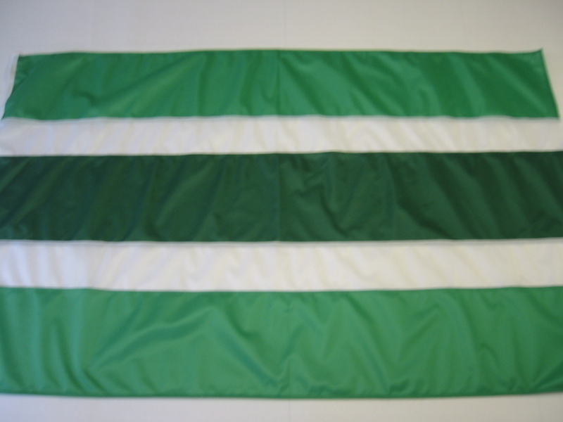 Hissfahne Fahne Flagge Groesse 100/150 grün-weiß-dunkelgrün-weiß-grün