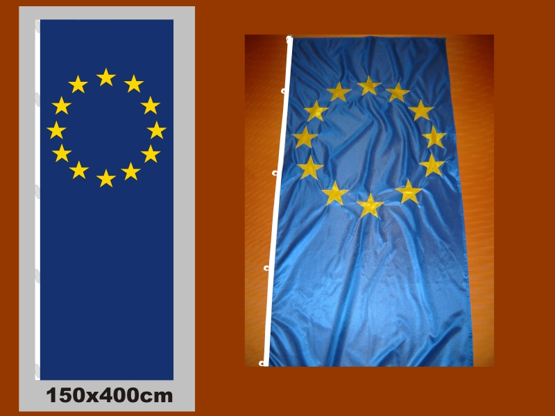 Hissfahne Fahne Flagge Hochformat Groesse 150/400 Europa