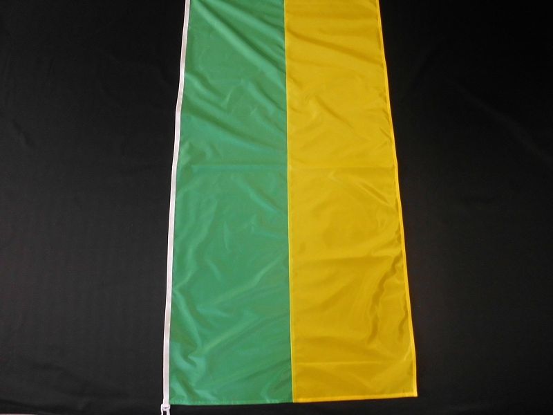 Hissfahne Fahne Flagge Hochformat Groesse 75/150 grün-weiß 