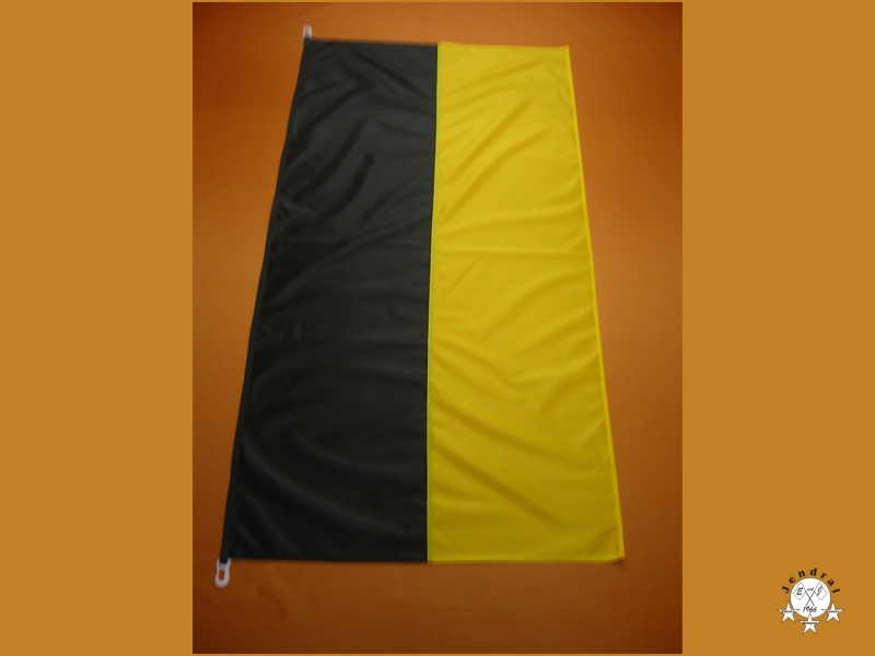 Hissfahne Fahne Flagge Hochformat Groesse 75/150 schwarz-gelb 