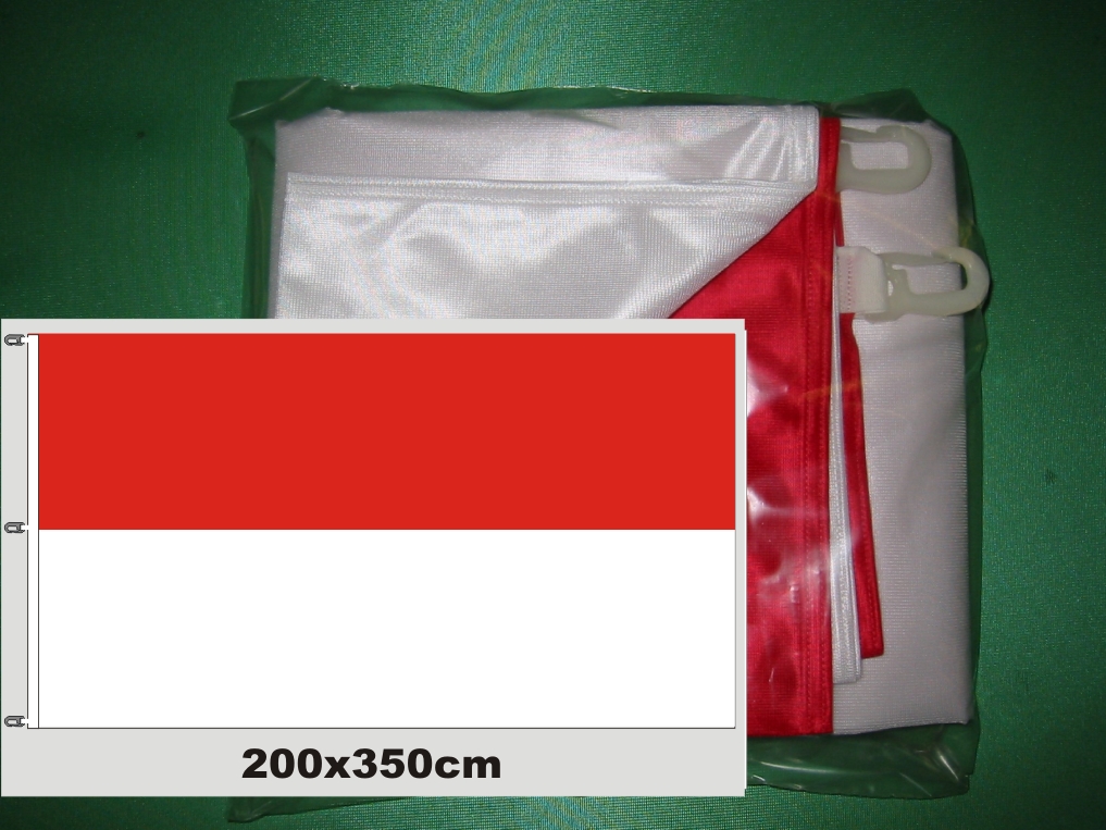 Hissfahne Fahne Flagge Groesse 200/350 rot-weiß 