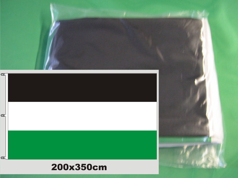 Hissfahne Fahne Flagge Groesse 200/350 schwarz-weiß-grün