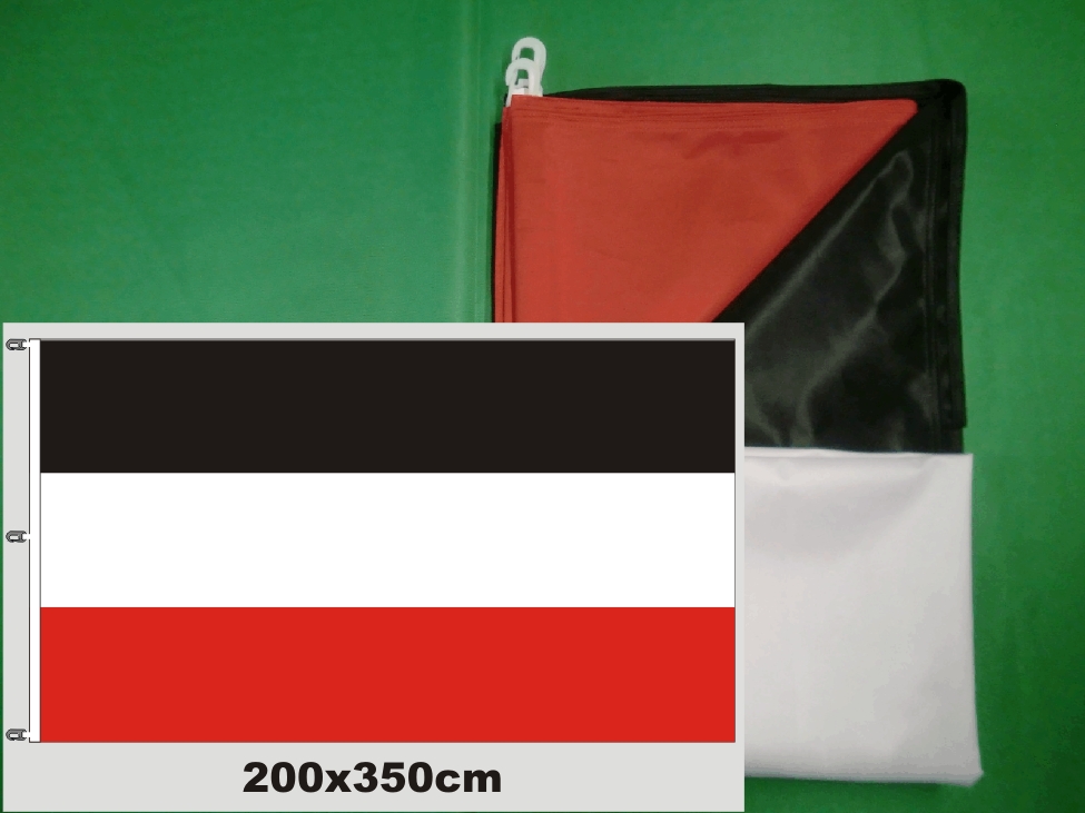 Hissfahne Fahne Flagge Groesse 200/350 schwarz-weiß-rot